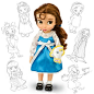 美国代购Disney Animators迪士尼贝儿公主Belle沙龙娃娃（）