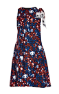 Knotted Shoulder Printed Silk Dress by Thakoon Now Available on Moda Operandi