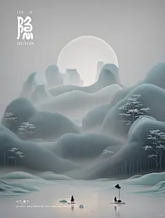 禅意水墨山水，AI了爱了