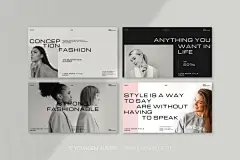 24页时尚简约Lookbook时装画册品牌手册简历作品集提案ppt模板下载_颜格视觉