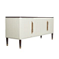 MODERN WHITE SIDEBOARD |  luxury furniture piece with brass details  |www.bocadolobo.com <a class="pintag searchlink" data-query="%23modernsideboard" data-type="hashtag" href="/search/?q=%23modernsideboard&rs=hash