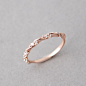 CZ Elegant Rose Gold Ring at Kellinsilver – rose gold stackable ring as ETSY: 