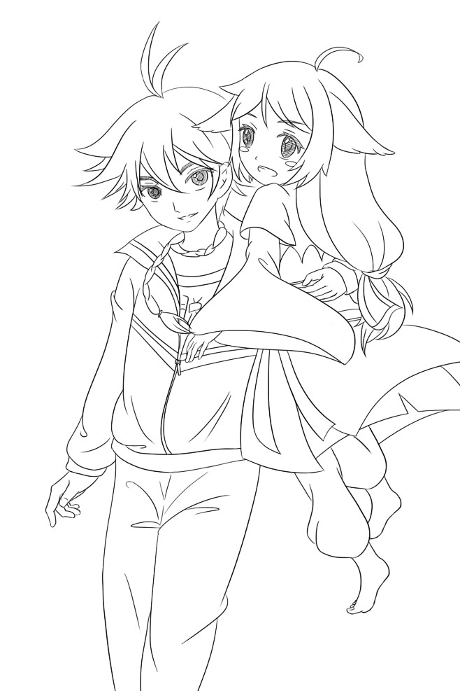 狐妖小红娘线稿