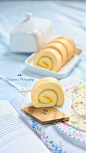 #西雅图小厨神# 新周愉快(ﾉ･ｪ･)ﾉ
柠檬蛋糕卷 ​​​​