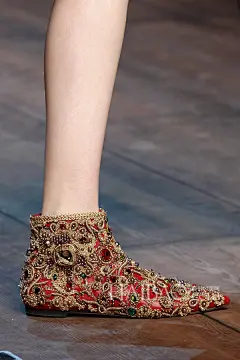 2014秋冬米兰时装周杜嘉班纳 (Dolce &amp; Gabbana) 秀场细节