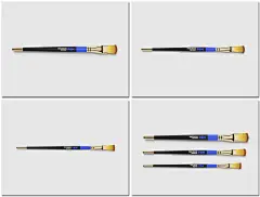 化妆刷散粉眼影刷美妆工具油漆笔刷展示样机海报设计psd模板素材