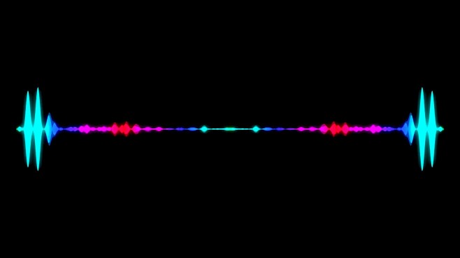 摘要音频可视化均衡器。数字插图背景