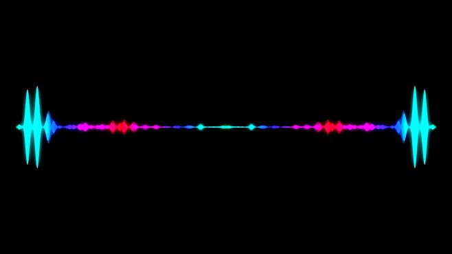 摘要音频可视化均衡器。数字插图背景