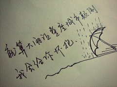 雨听江南采集到手写字