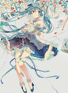 飘在天空中的果冻采集到初音未来