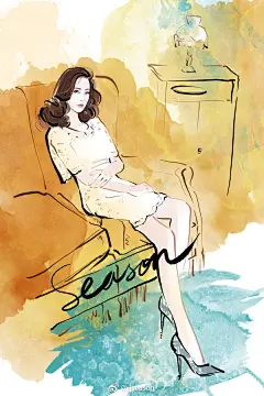 #jjseason时尚插画# -----    Happy birthday to 温婉优雅、幸福美满@刘诗诗 #刘诗诗0310生日快乐# ​​​​