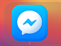 Messenger Icon Big Sur app design soft ui neumorphism logo icon 3d concept big sur affinity designer