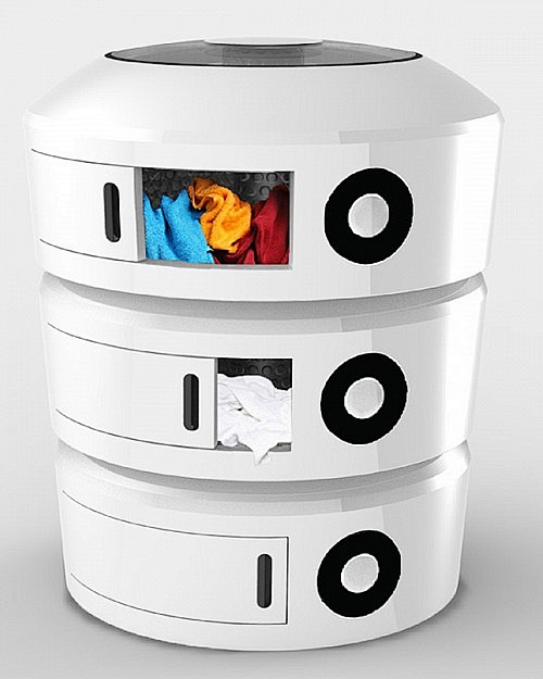 yejilee设计的创意三层洗衣机