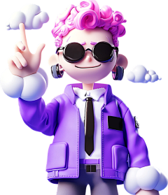 一只嗨皮的小强采集到3D人物卡通/元素png免扣素材