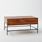 Rustic Storage Coffee Table, Small west elm: 