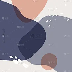 具有抽象形状的现代绘画。