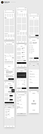 Mobile wireframe kit sktech 1