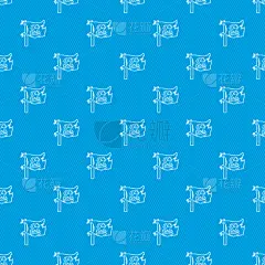 式样,蓝色,海盗船旗,传统,怪异,几何形状,骷髅图,剑,壁纸,危险