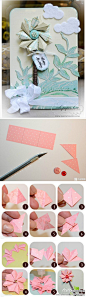简单漂亮的折纸卡片DIY~（几分钟网）