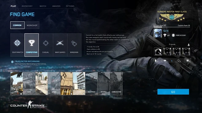 CS:GO UI-花瓣网