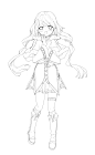 K018ENU71V75N手绘插画线稿