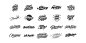 Lettering logos set 3 : For the last 3 months till the end of 2015 I've made a collection of lettering logos and custom lettering, most of which are currently in use, and the rest were made to improve my own style.