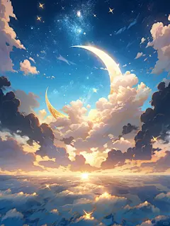 手机壁纸丨星空日常 |星月交辉