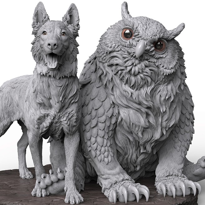 Scratch and Owlbear ...
