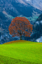 Klasenpass Mountains, Switzerland.