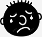 哭泣悲伤消极图标 icon 标识 标志 UI图标 设计图片 免费下载 页面网页 平面电商 创意素材