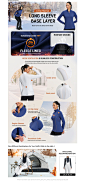 BALEAF Women's Thermal Long Sleeve Shirts 1_4 Zip 
