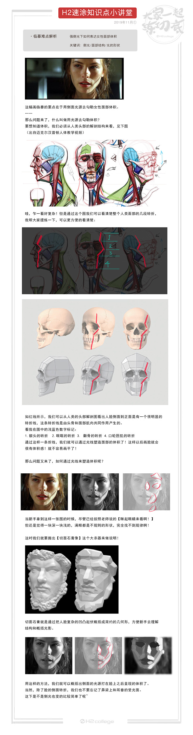 块面起稿，头像速涂知识点