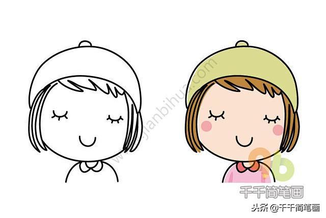 3分钟，教你15种人物头像简笔画，哄娃和...