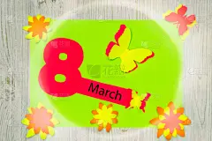 雕刻图像,贺卡,数字8,文档,神经质地发抖,手艺,平铺,玫瑰,丈夫,婚姻