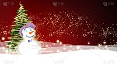 光,雪人,星形,贺卡,式样,水平画幅,可爱的,雪,无人