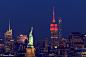 Happy Year of Monkey : On 2/6 and 2/8, Empire State Building light up red and gold in honor of Chinese Lunar New Year. I was able to capture Statue of Liberty right in front for Empire State Building even they are miles away to create the image of Statue