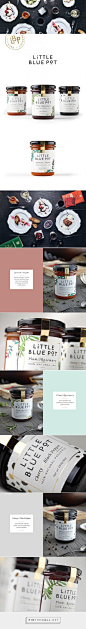 Little Blue Pot Jam packaging design by Coba&Associates (Serbia) - http://www.packagingoftheworld.com/2016/05/little-blue-pot.html: 