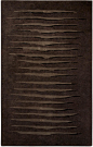 现代风格深咖色简单横纹图案地毯贴图