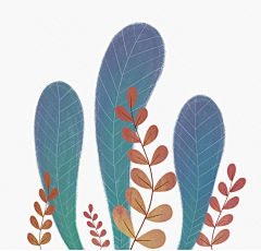 魔鬼的牙签采集到插画-植物元素