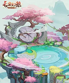 绘画游廊 | 云梦岛设计稿曝光，神秘场景 - 长安幻想绘画游廊 | TapTap 长安幻想社区 _国风场景_T2021510 #率叶插件，让花瓣网更好用_http://ly.jiuxihuan.net/?yqr=17183550#