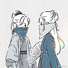 山河令手绘头像
​​​画师：哈哈昂 ​ ​​​​