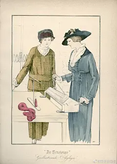 19世纪末，维多利亚时代，爱德华时代欧洲服装插画 第一部分
服装参考/服装设计/英国/法国/女装/帽子/服饰 ​​​​