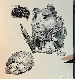太厉害了，动物线描就该这样画，用简单的笔画出超精美的画，好萌