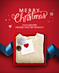 冬装毛衣 红色背景 节日礼物 圣诞促销海报设计PSD tiw351f3108