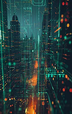 光效科技城市素材图AI图