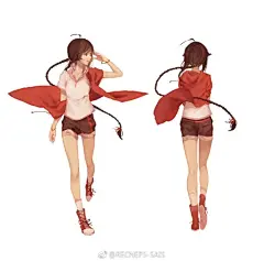 大概一年多前给银临的《有一封信》画的曲绘，老图看起来bug很多这个暑假也没发啥新图，总之我开学了，祝大家暑假快乐听歌走b站：O网页链接 ​​​​