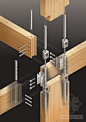 日本木结构住宅金属连接件使用示意图（一）