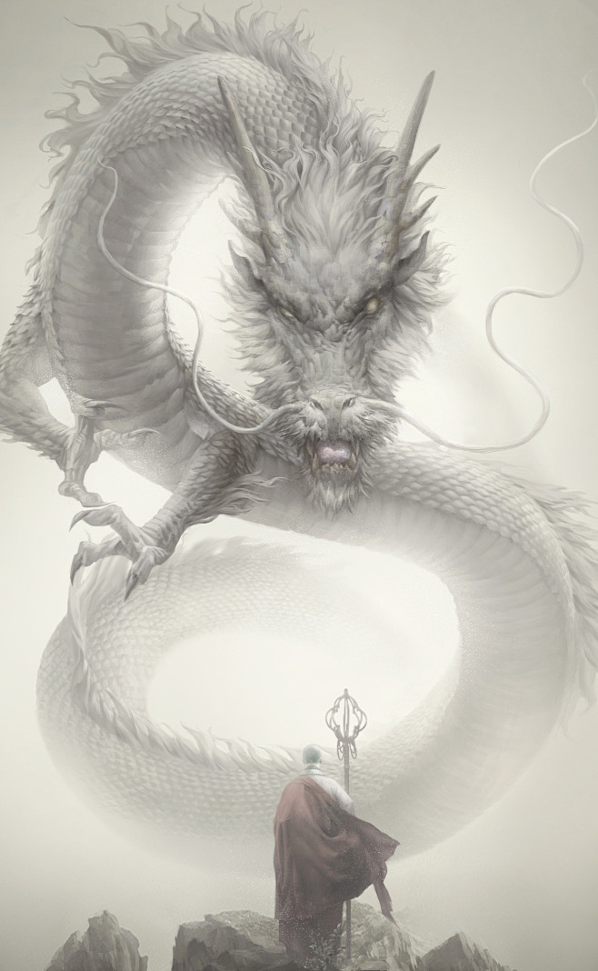 《慈悲》|插画|商业插画|张墨一 - 原...