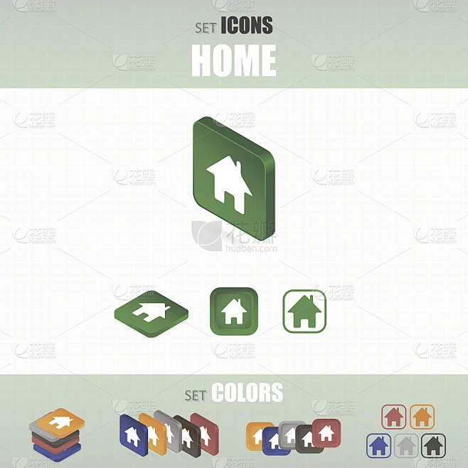 一组home图标。图片_其他图片图片素材-花瓣网