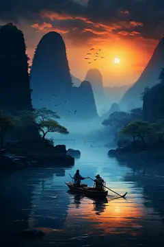 绝美桂林夜景桂林风景